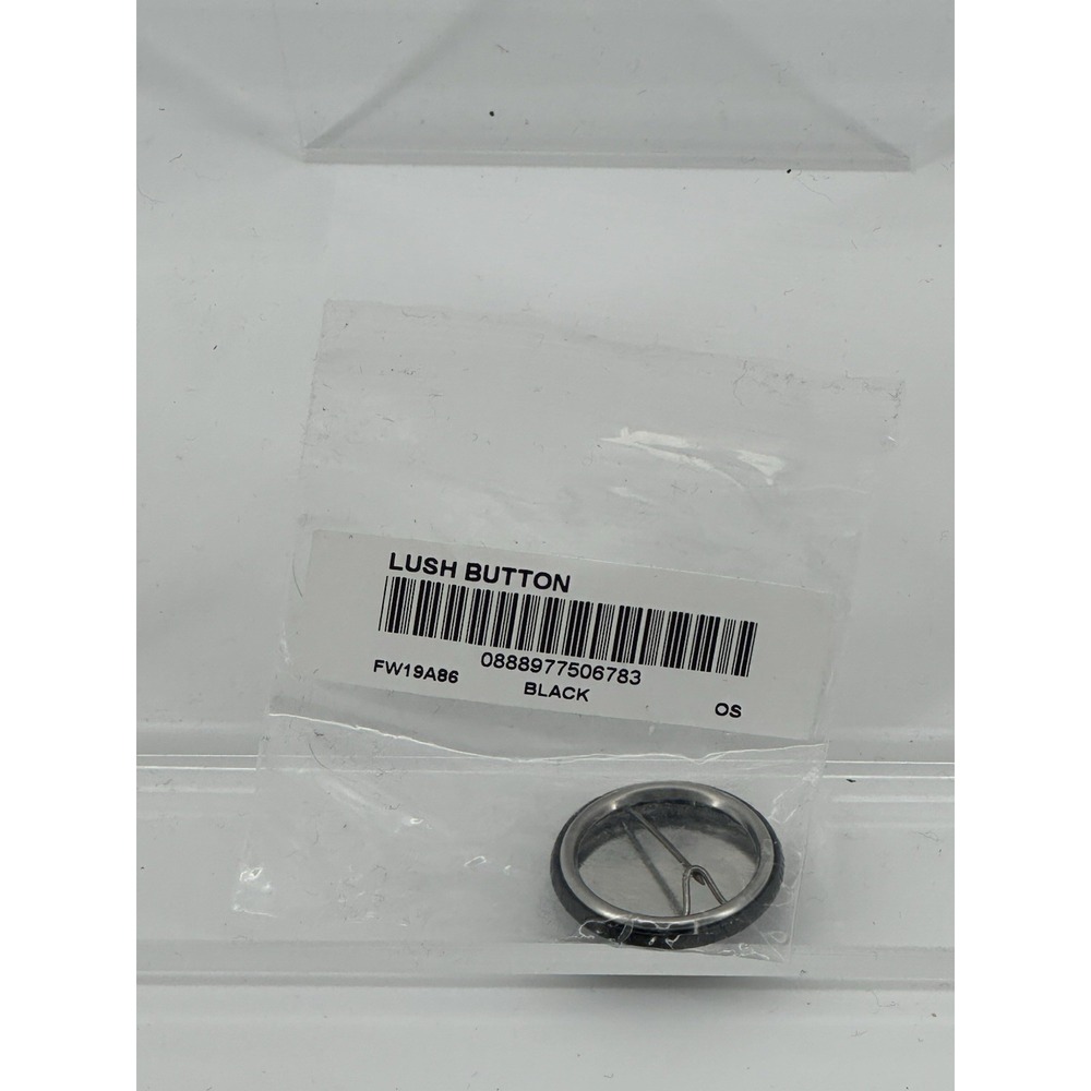 New Supreme LUSH Button Black Glitter FW19 100% Authentic FW19A86 Holographic